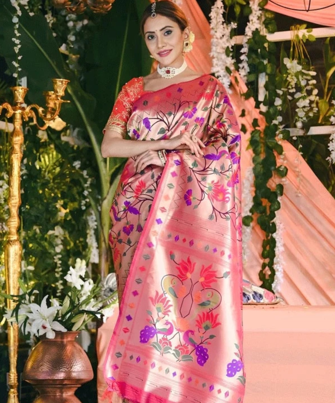 Floral Saree Designs